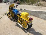 Мотоцикл одиночка милицейский жёлто-синий - ГАИ МВД СССР 