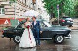 ГАЗ 21 волга, цвет черный, салон светлый на свадьбу в Москве. 