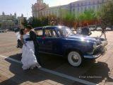 свадьба с ГАЗ 21 синий Москва