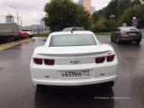 Аренда, прокат Chevrolet Camaro белого цвета в Москве.